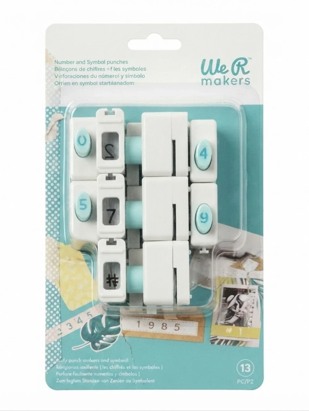 🍎 NEW We R Makers Memory Keepers Number Punches Set Nicole Craft Brands